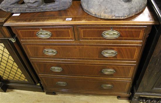 Mahogany chest of drawers